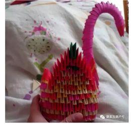三角插天鹅的视频,创意手工艺术品的制作过程揭秘
